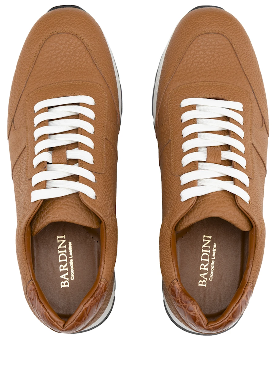 Кроссовки кожаные