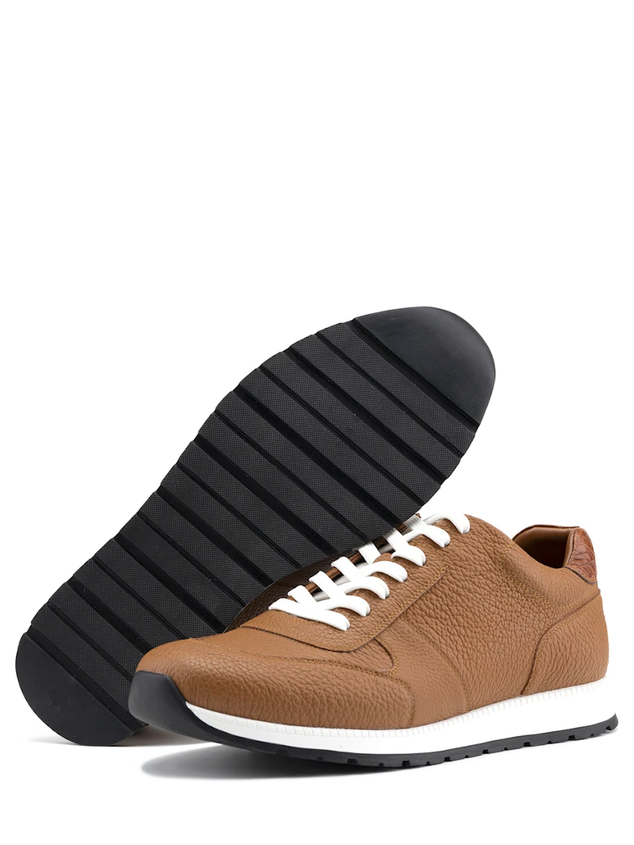 Кроссовки кожаные