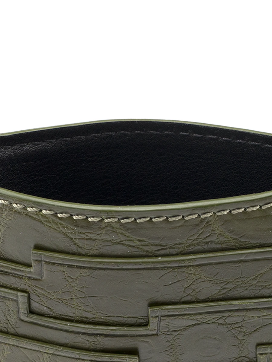 Кардхолдер из кожи крокодила