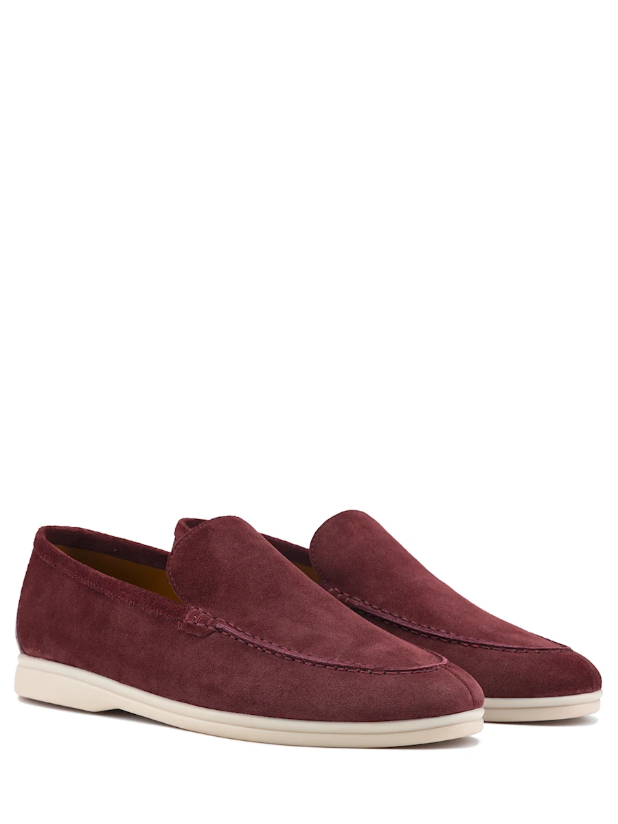 Лоферы замшевые