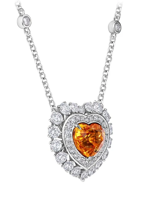 Колье со спессартином и бриллиантами CHAMOVSKIKH JEWELLERY HOUSE