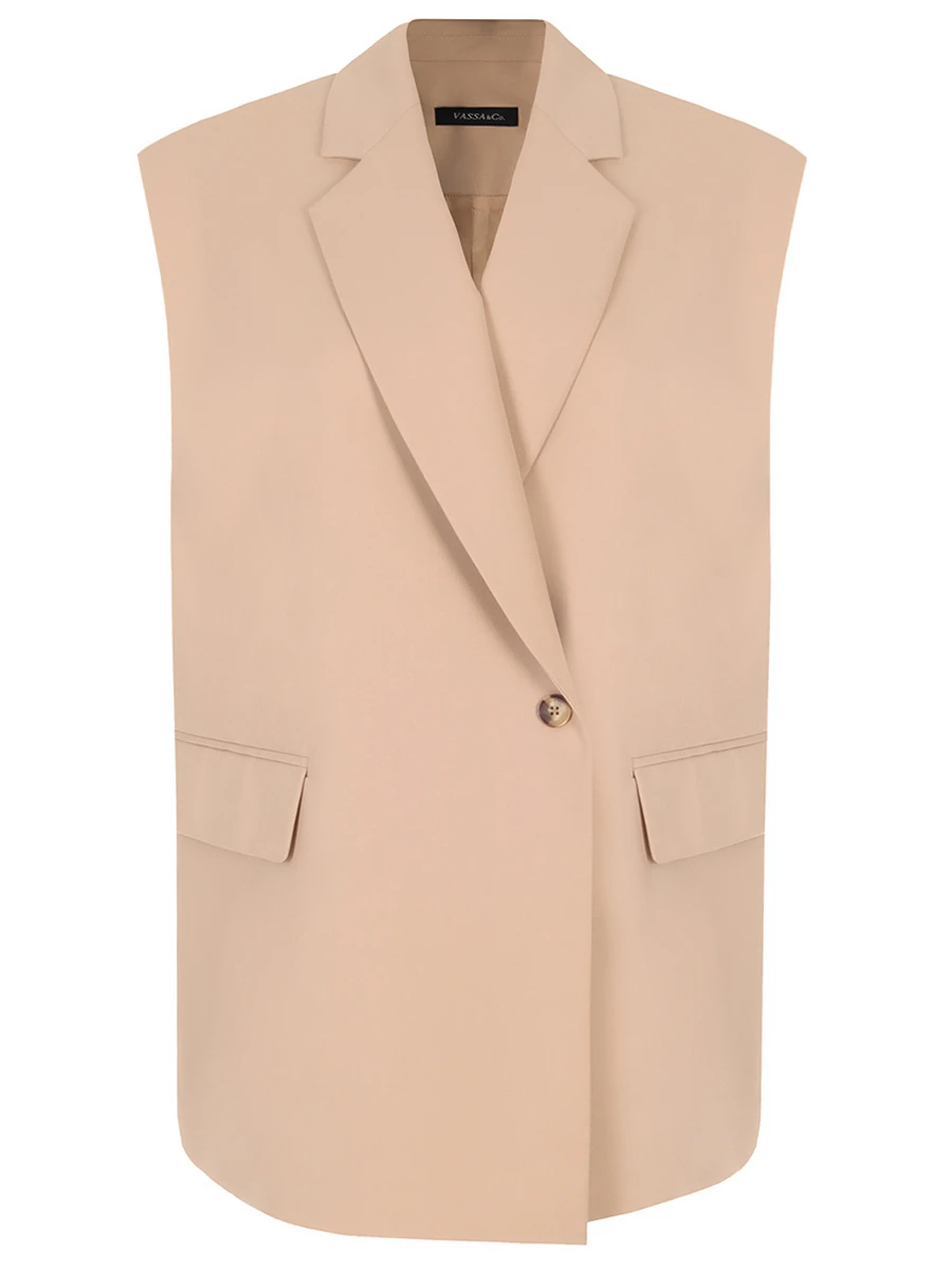 Жилет однотонный