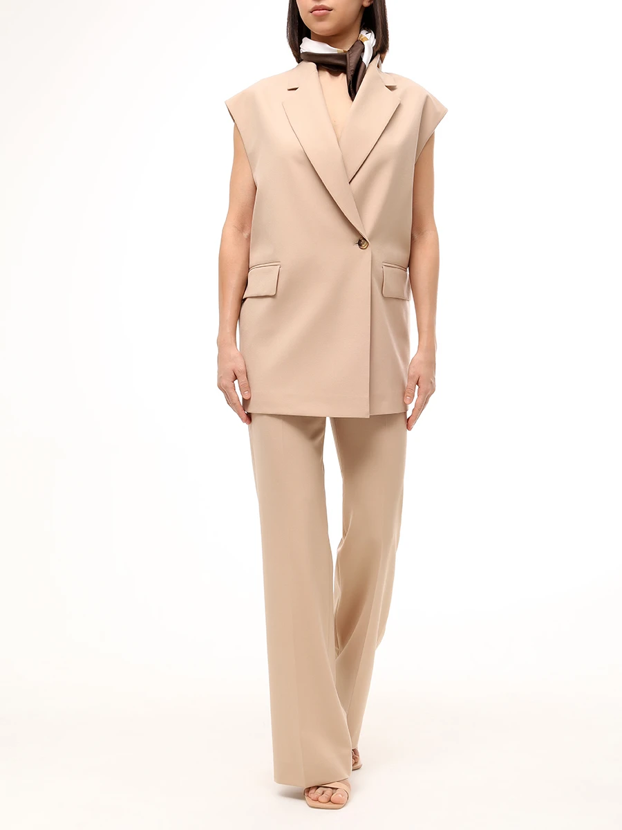 Жилет однотонный