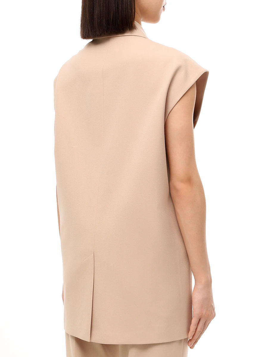 Жилет однотонный