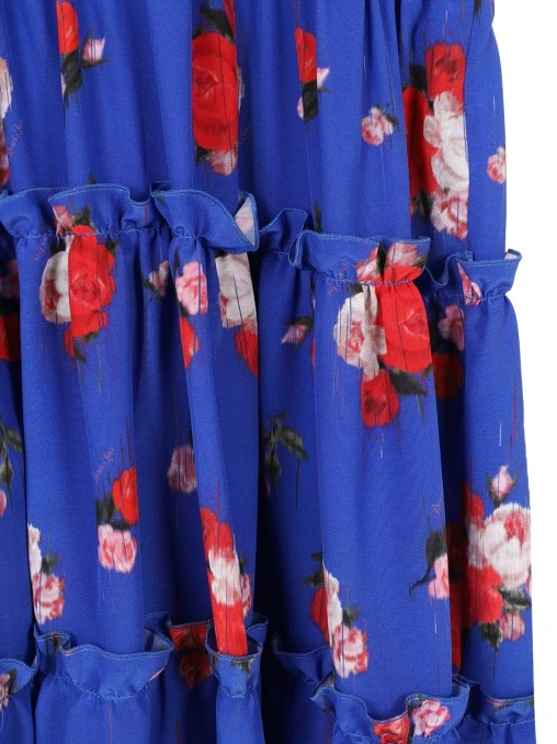 Платье шелковое ROSES AND LACE