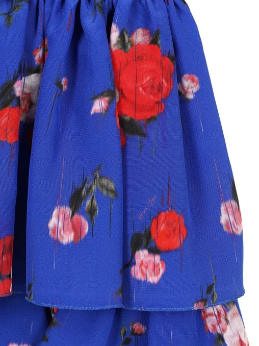 Платье шелковое ROSES AND LACE