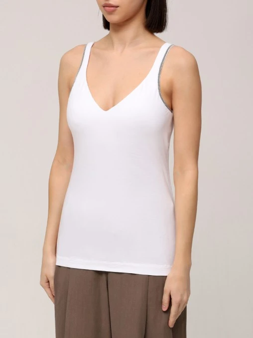 Топ хлопковый BRUNELLO CUCINELLI