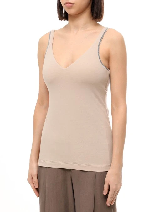 Топ хлопковый BRUNELLO CUCINELLI