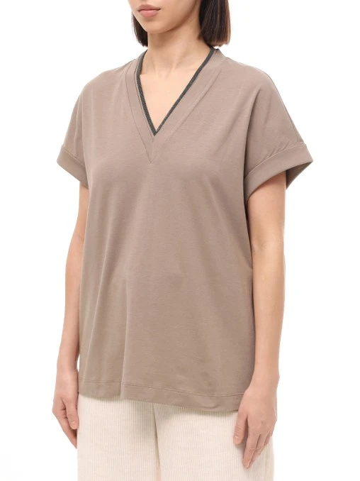 Футболка хлопковая BRUNELLO CUCINELLI
