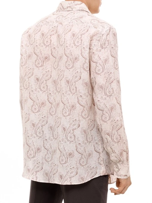 Рубашка Easy Fit льняная BRUNELLO CUCINELLI