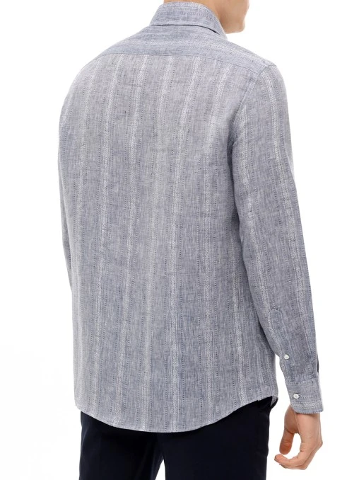 Рубашка Easy Fit льняная BRUNELLO CUCINELLI