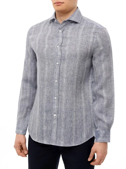 Рубашка Easy Fit льняная BRUNELLO CUCINELLI