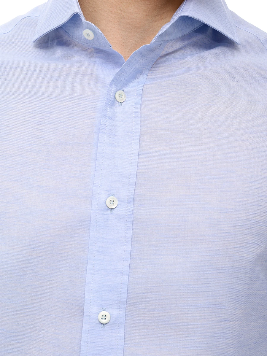 Рубашка Slim Fit из льна и хлопка