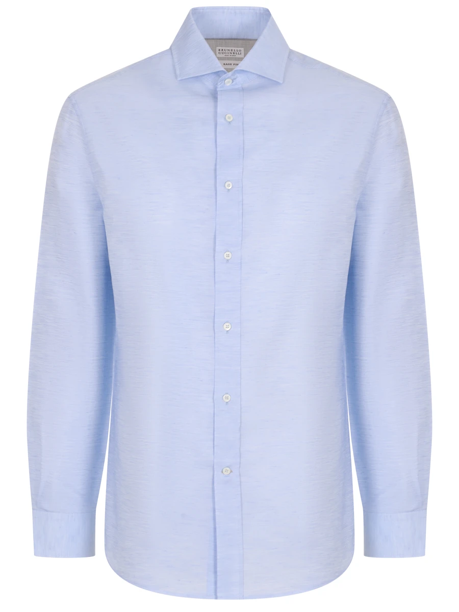 Рубашка Easy Fit из льна и хлопка