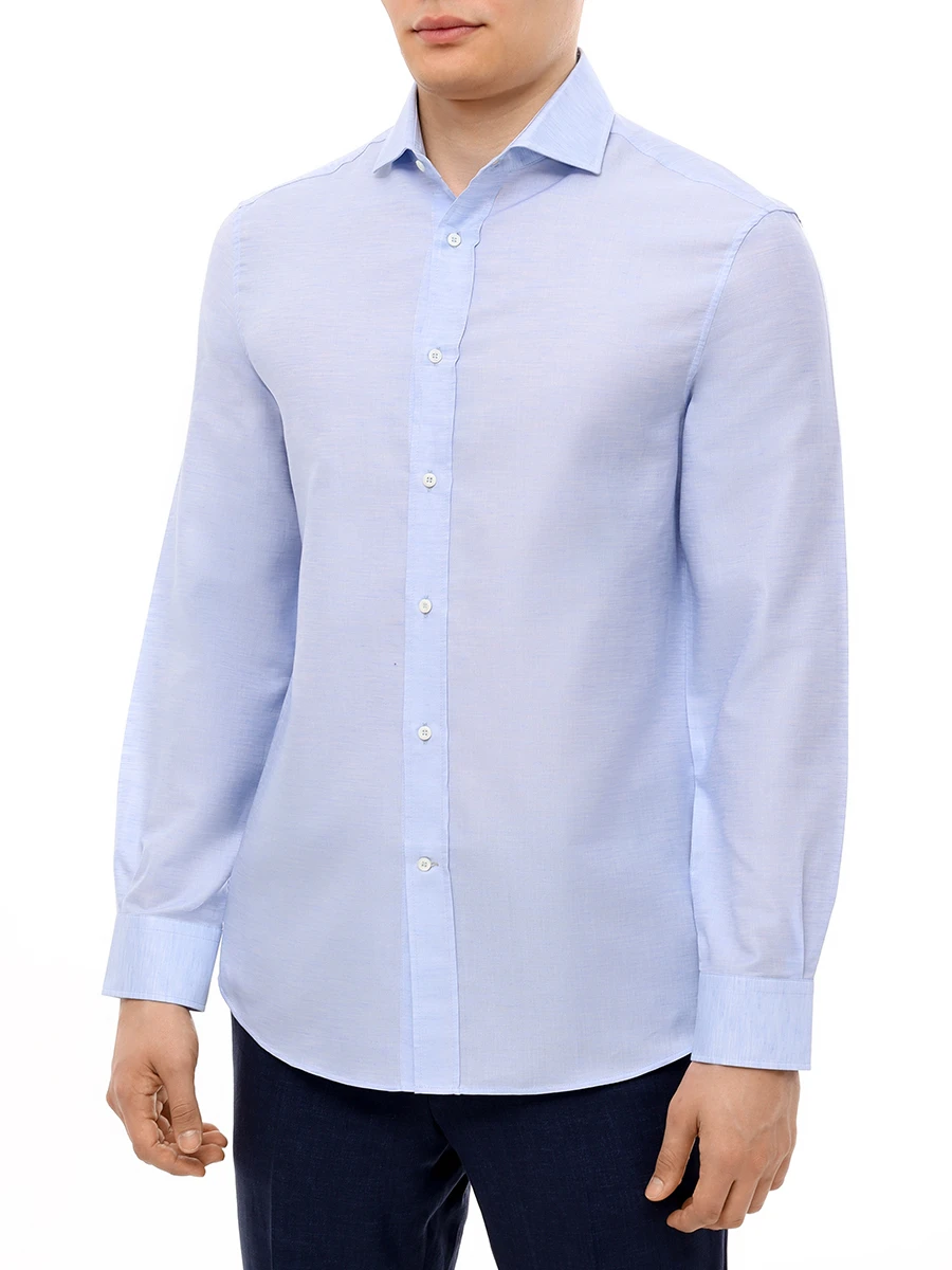 Рубашка Easy Fit из льна и хлопка