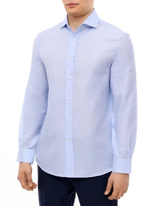 Рубашка Easy Fit из льна и хлопка BRUNELLO CUCINELLI