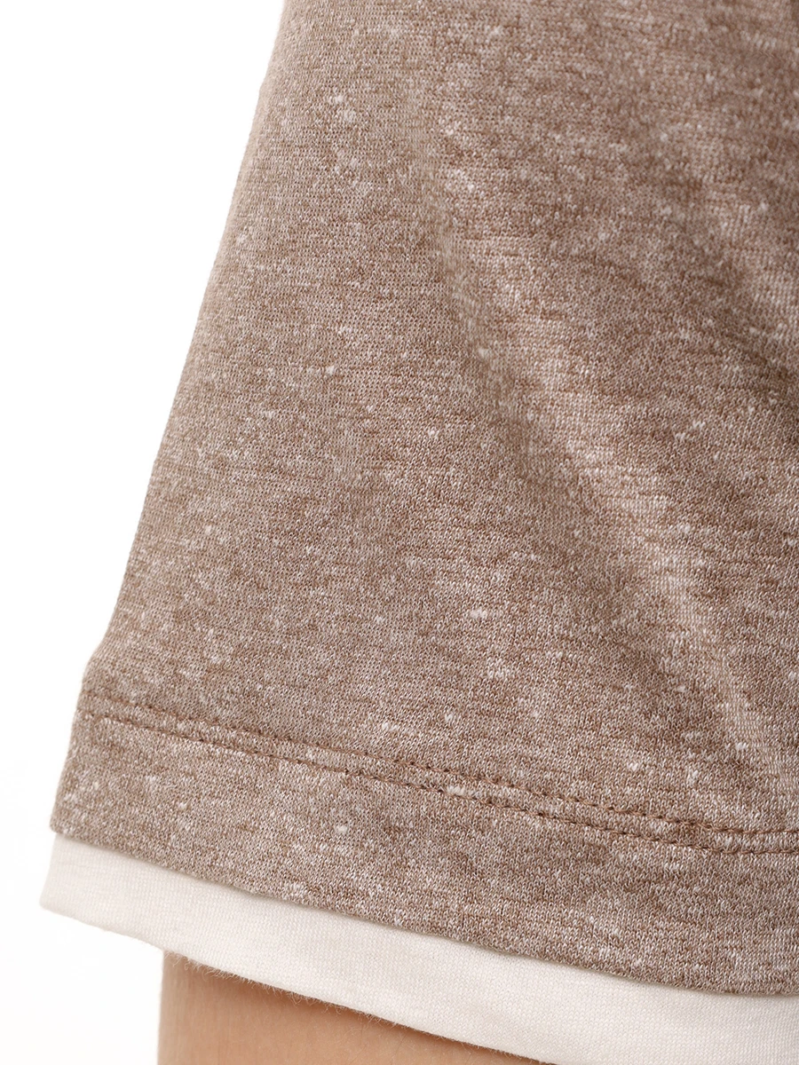 Поло из хлопка и льна