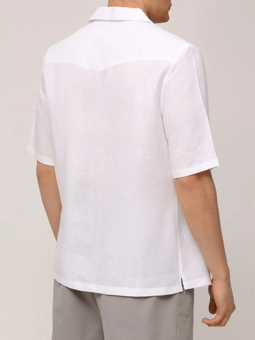 Рубашка Easy Fit льняная BRUNELLO CUCINELLI