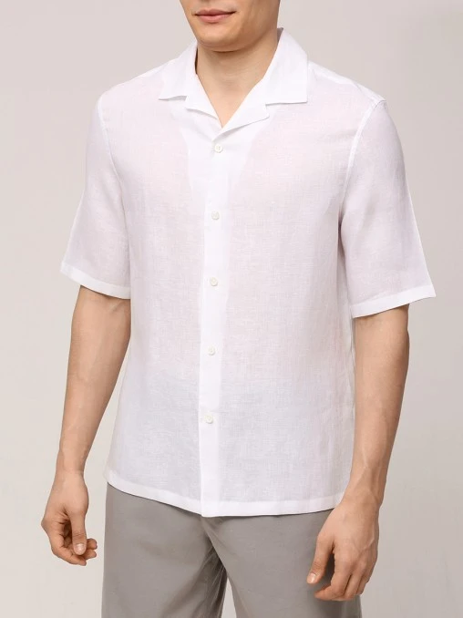 Рубашка Easy Fit льняная BRUNELLO CUCINELLI