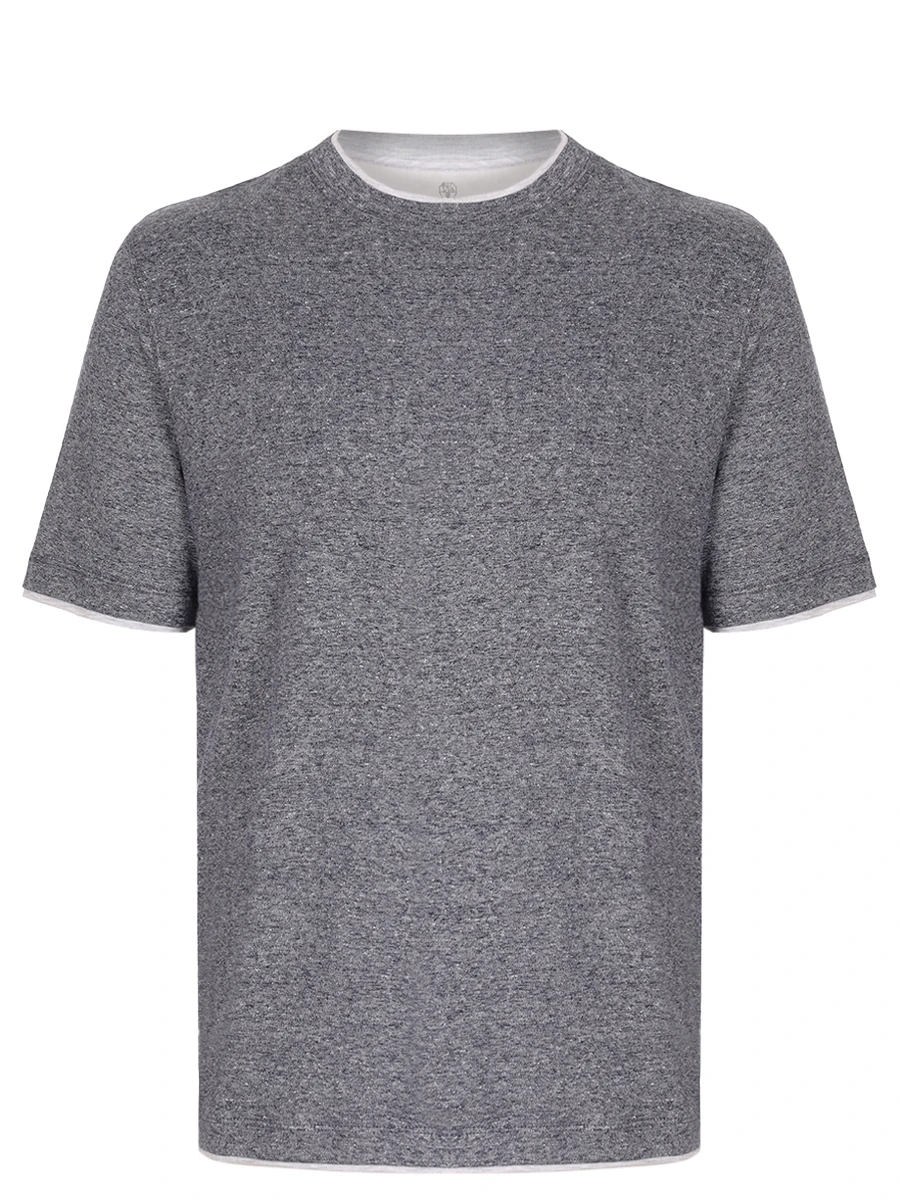 Футболка из хлопка и льна