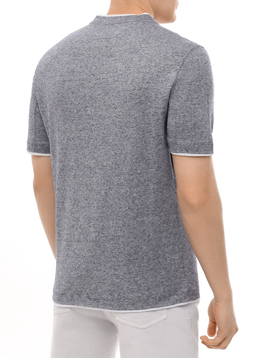 Футболка из хлопка и льна