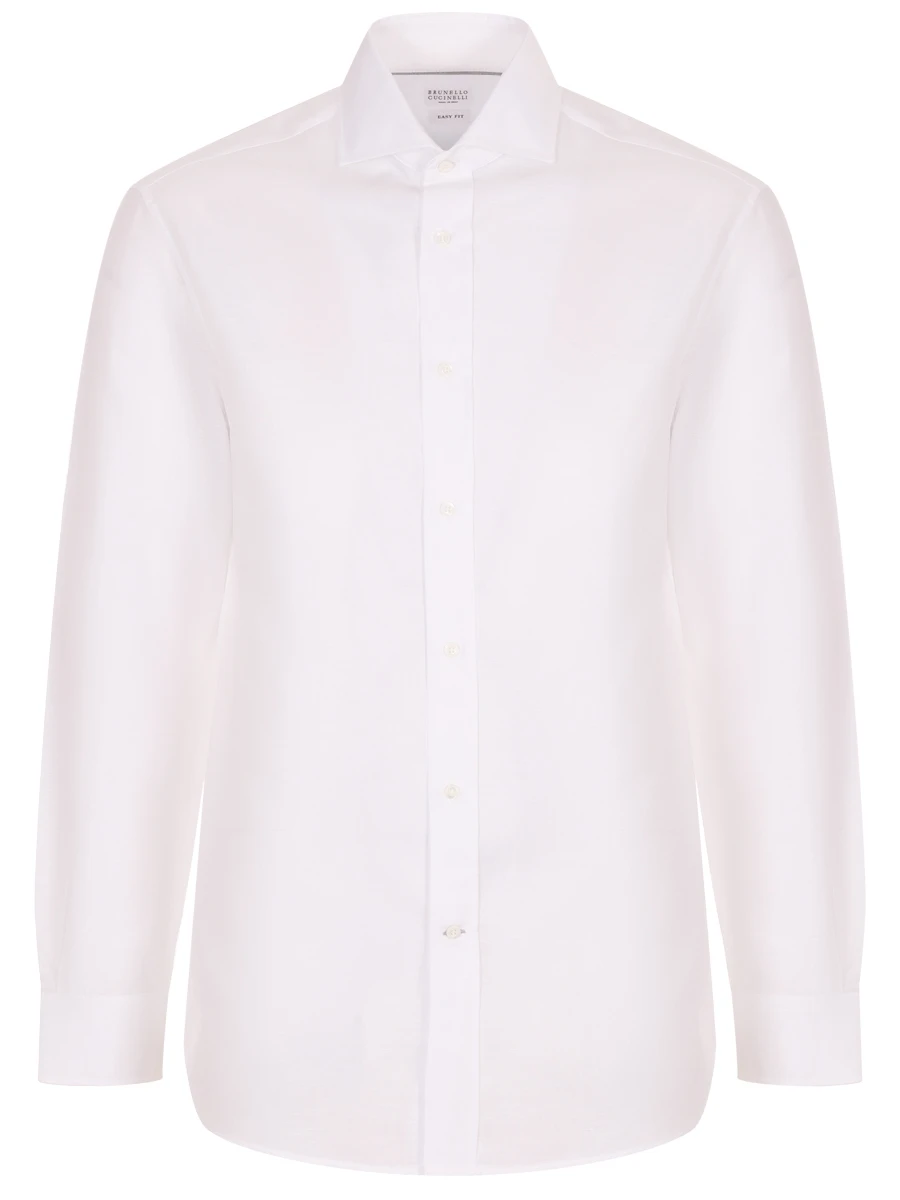 Рубашка Easy Fit из льна и хлопка