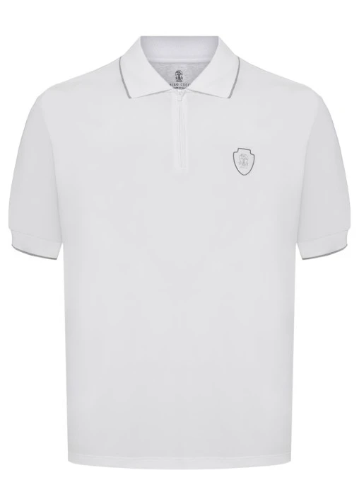 Поло однотонное BRUNELLO CUCINELLI