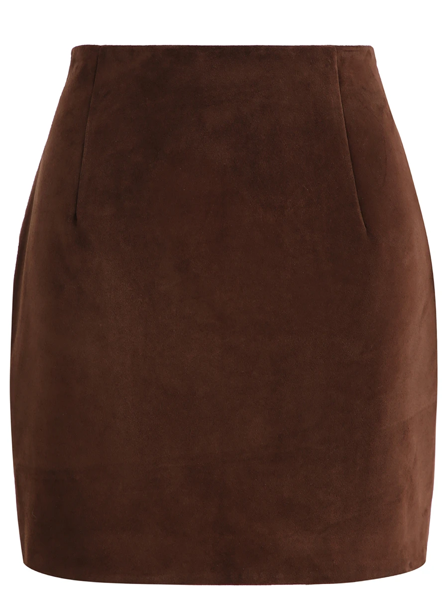 Юбка замшевая