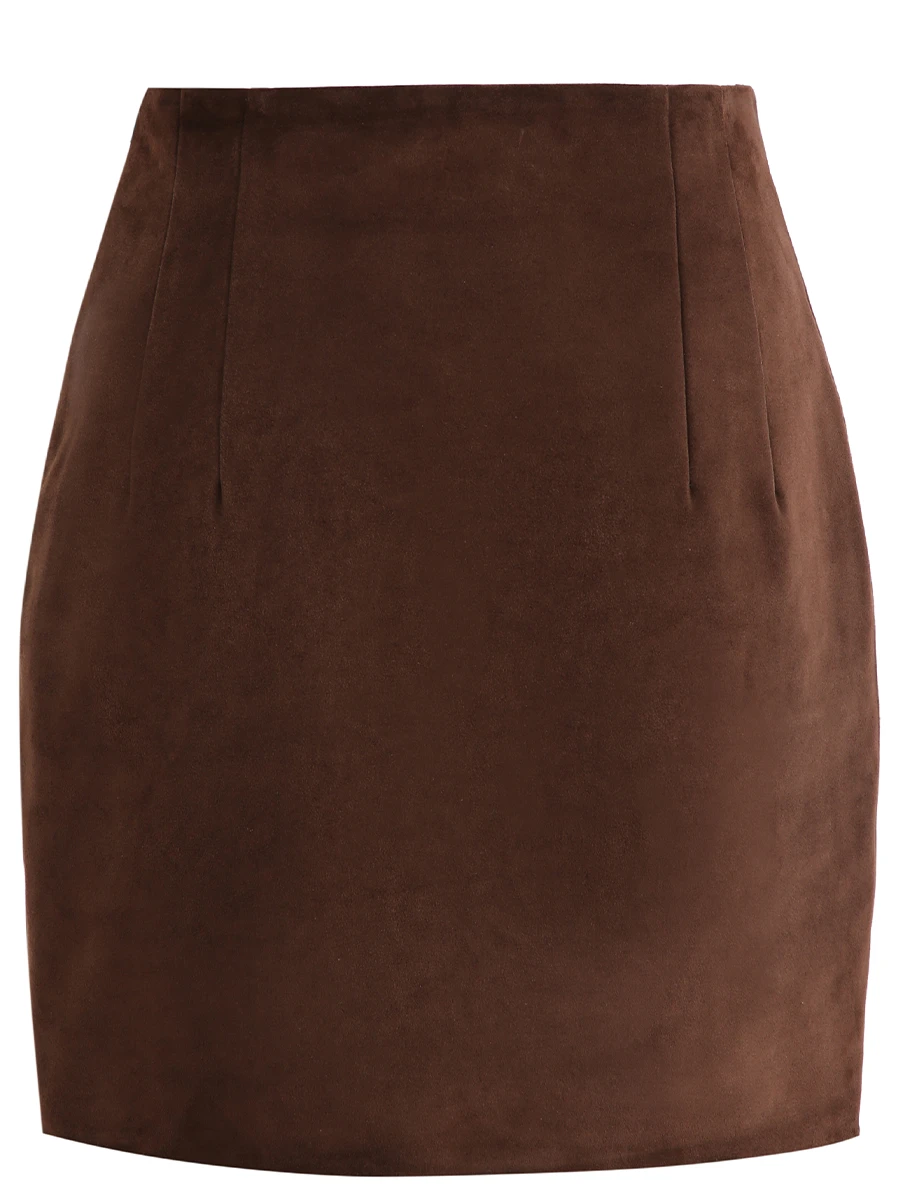 Юбка замшевая