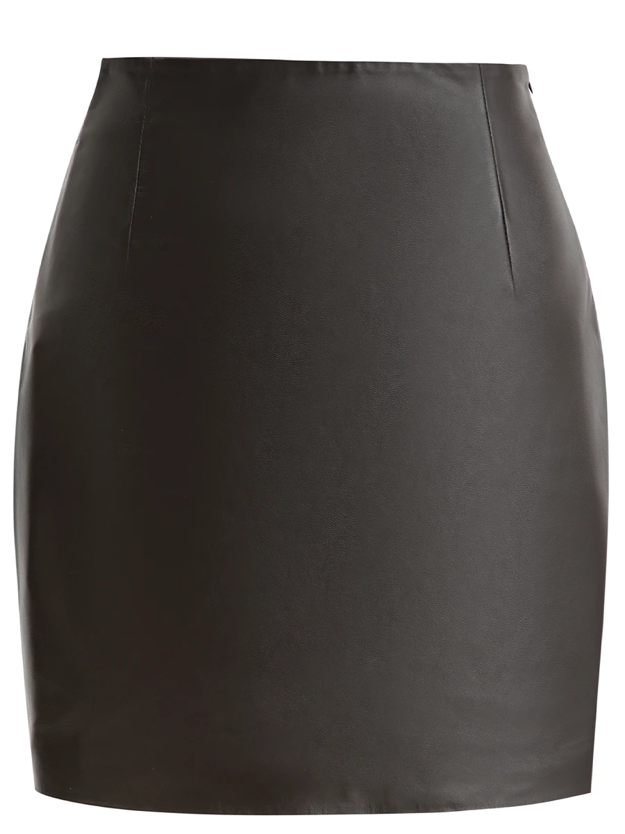 Юбка кожаная