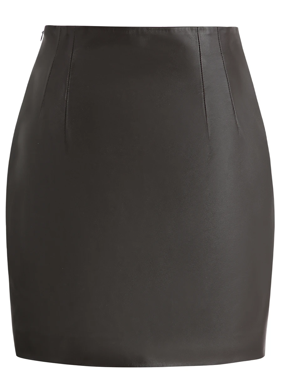 Юбка кожаная