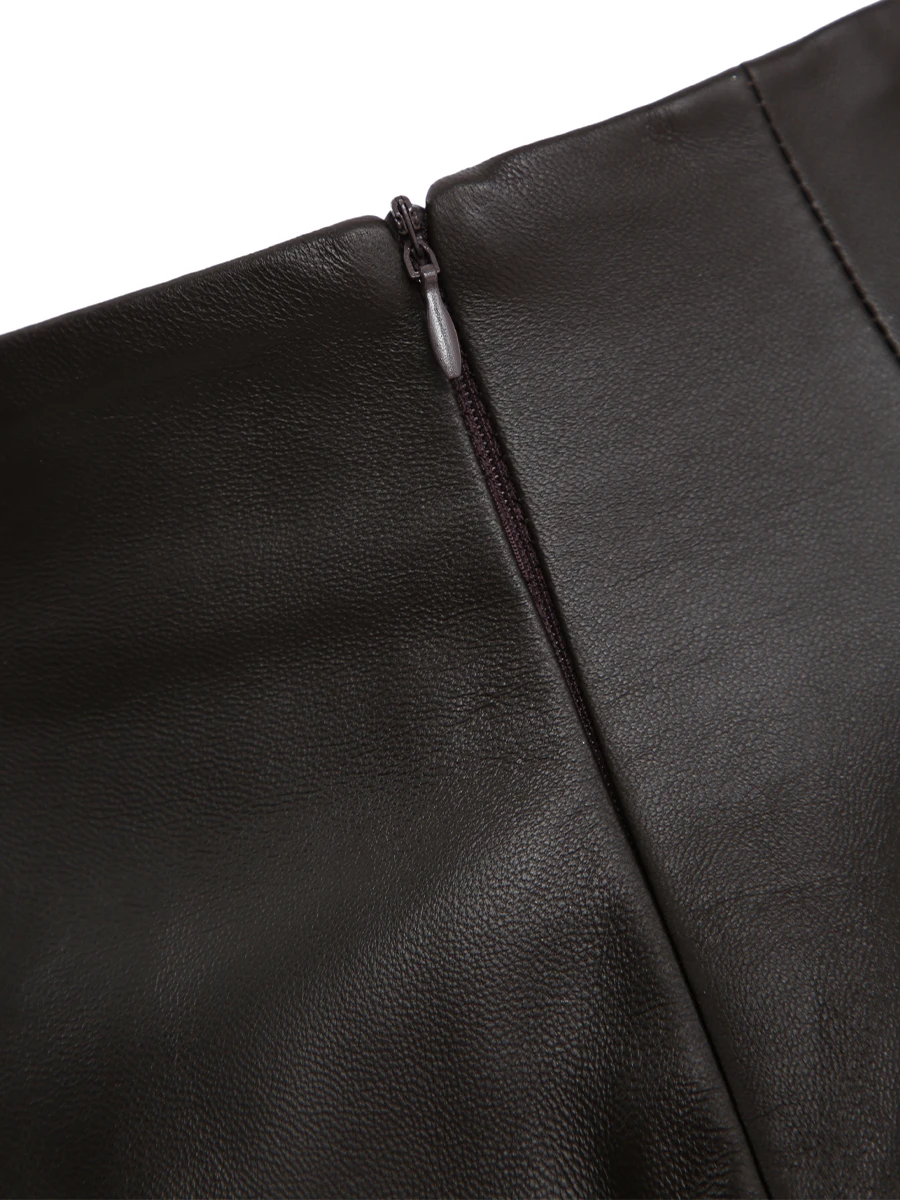 Юбка кожаная