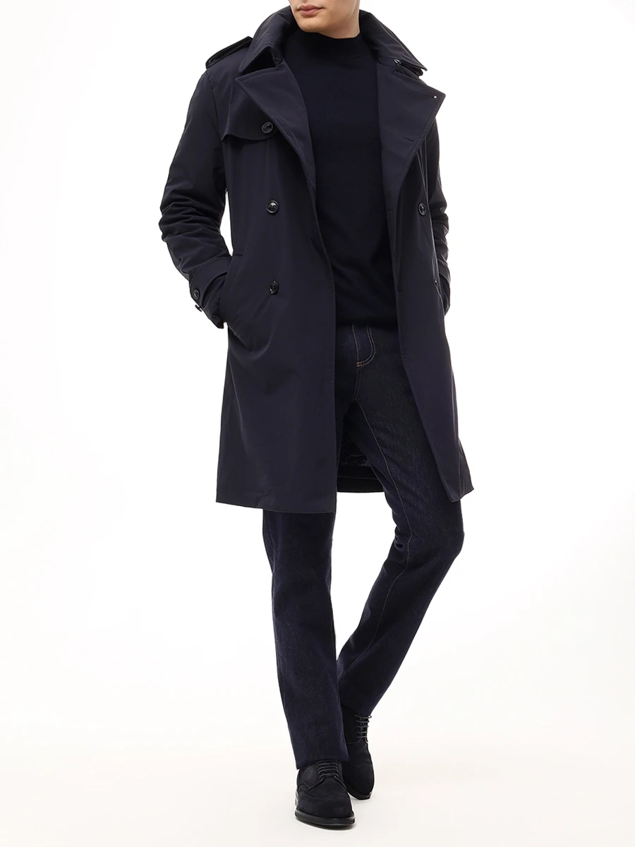 Плащ однотонный