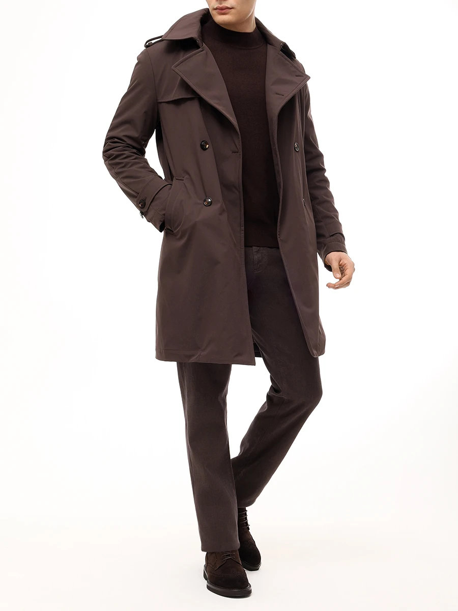 Плащ однотонный