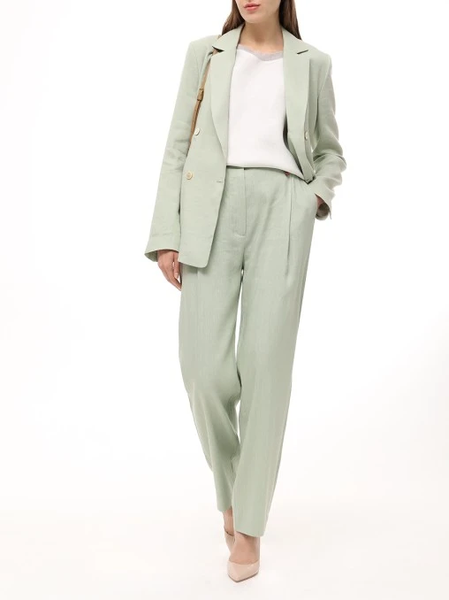 Брюки изо льна и вискозы LORENA ANTONIAZZI