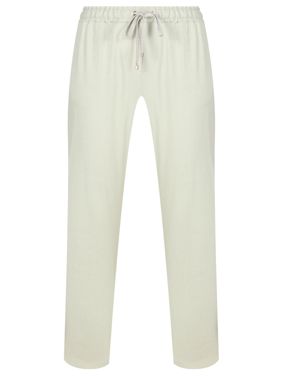 Брюки изо льна и вискозы