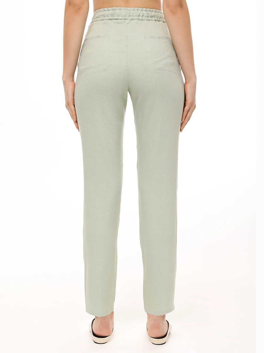 Брюки изо льна и вискозы