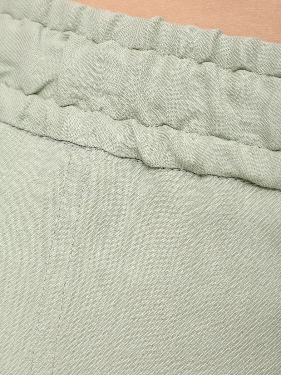 Брюки изо льна и вискозы