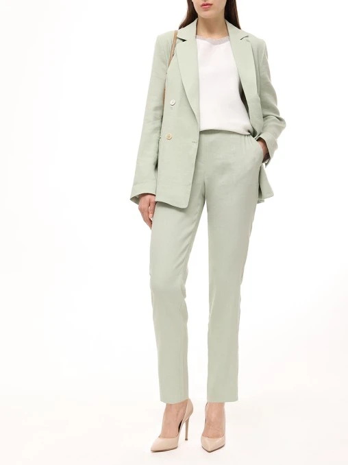 Брюки изо льна и вискозы LORENA ANTONIAZZI