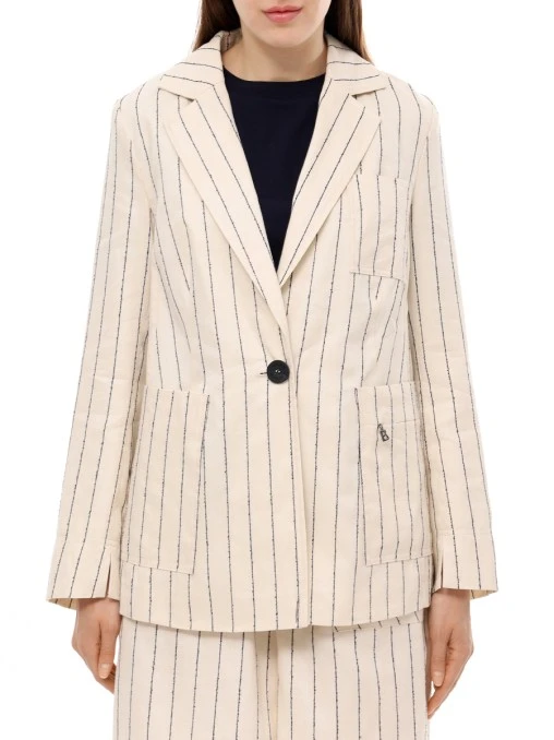 Пиджак изо льна и хлопка BOGNER