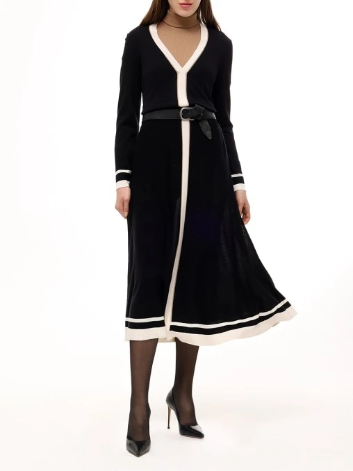 Платье из шелка и вискозы FREE AGE