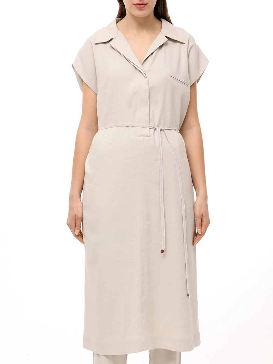 Платье изо льна и вискозы