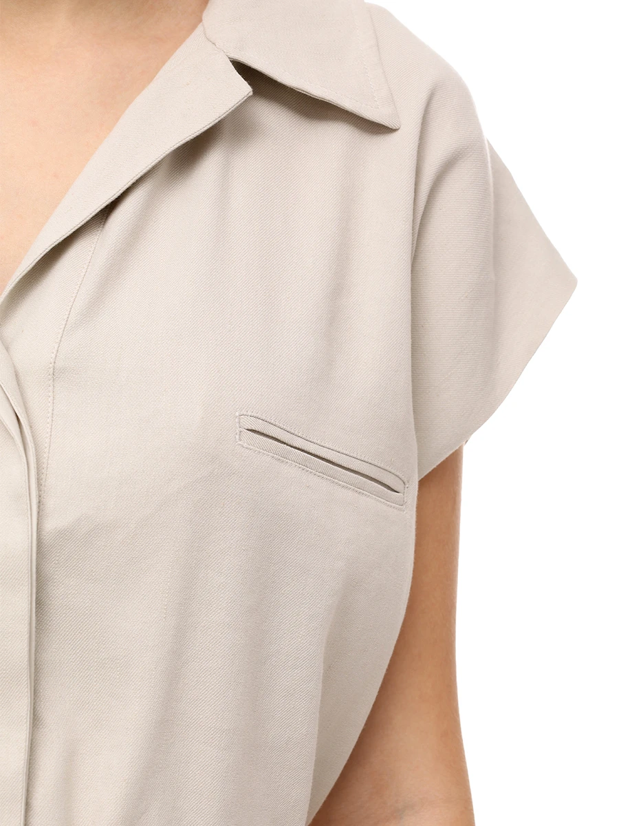 Платье изо льна и вискозы