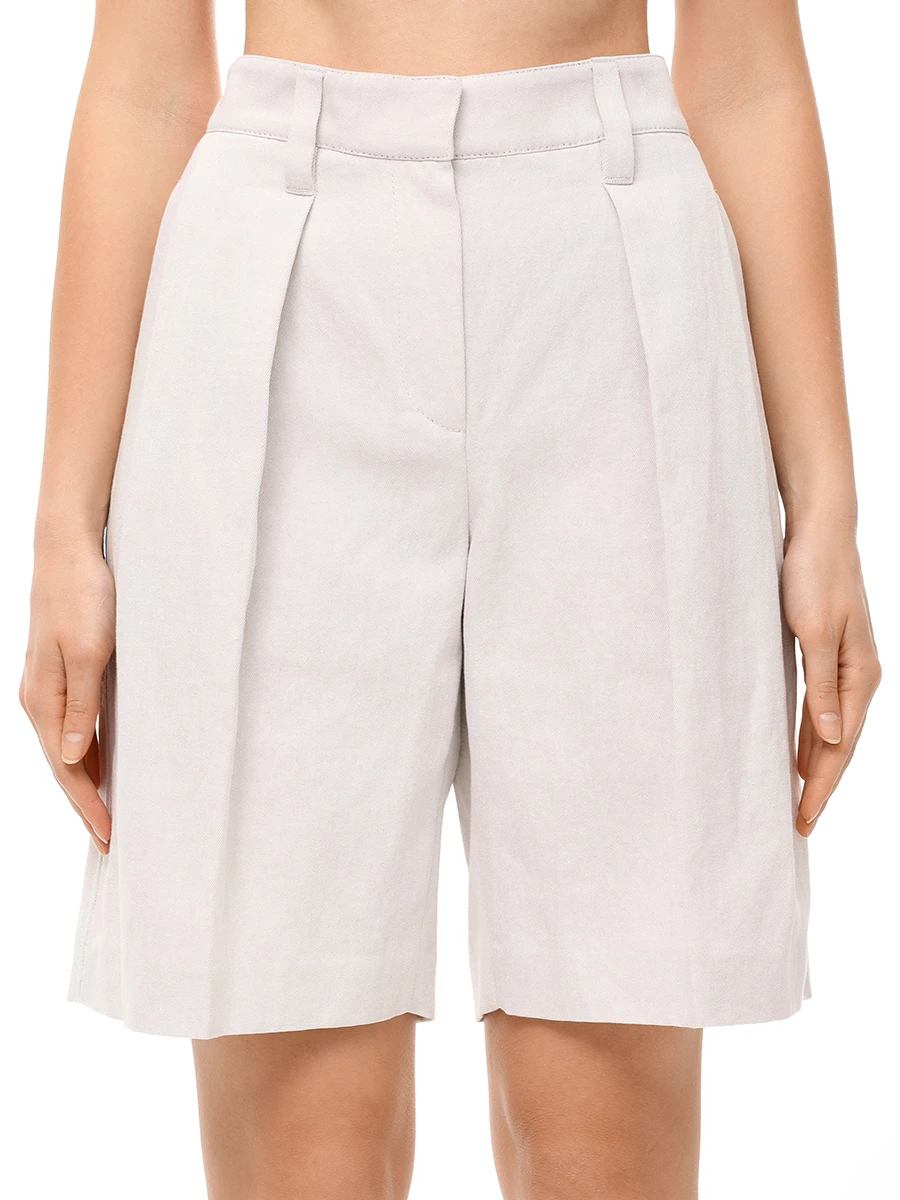 Шорты из хлопка и льна