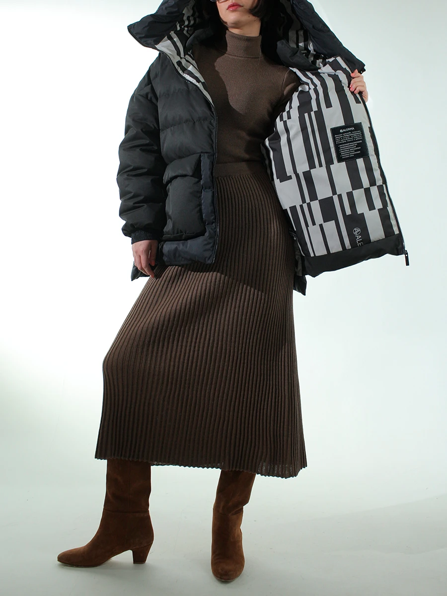 Пуховик стеганый