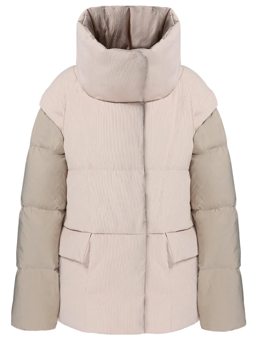 Пуховик комбинированный