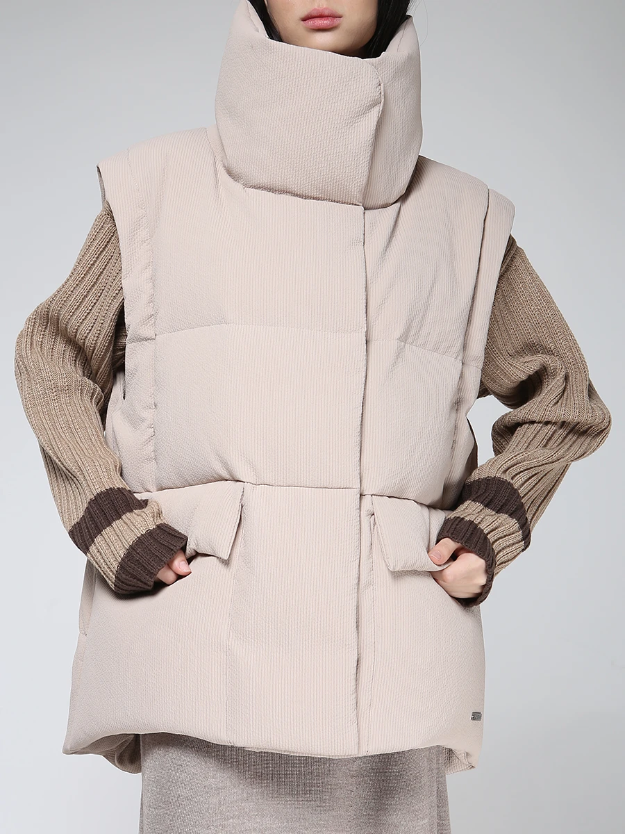 Пуховик комбинированный