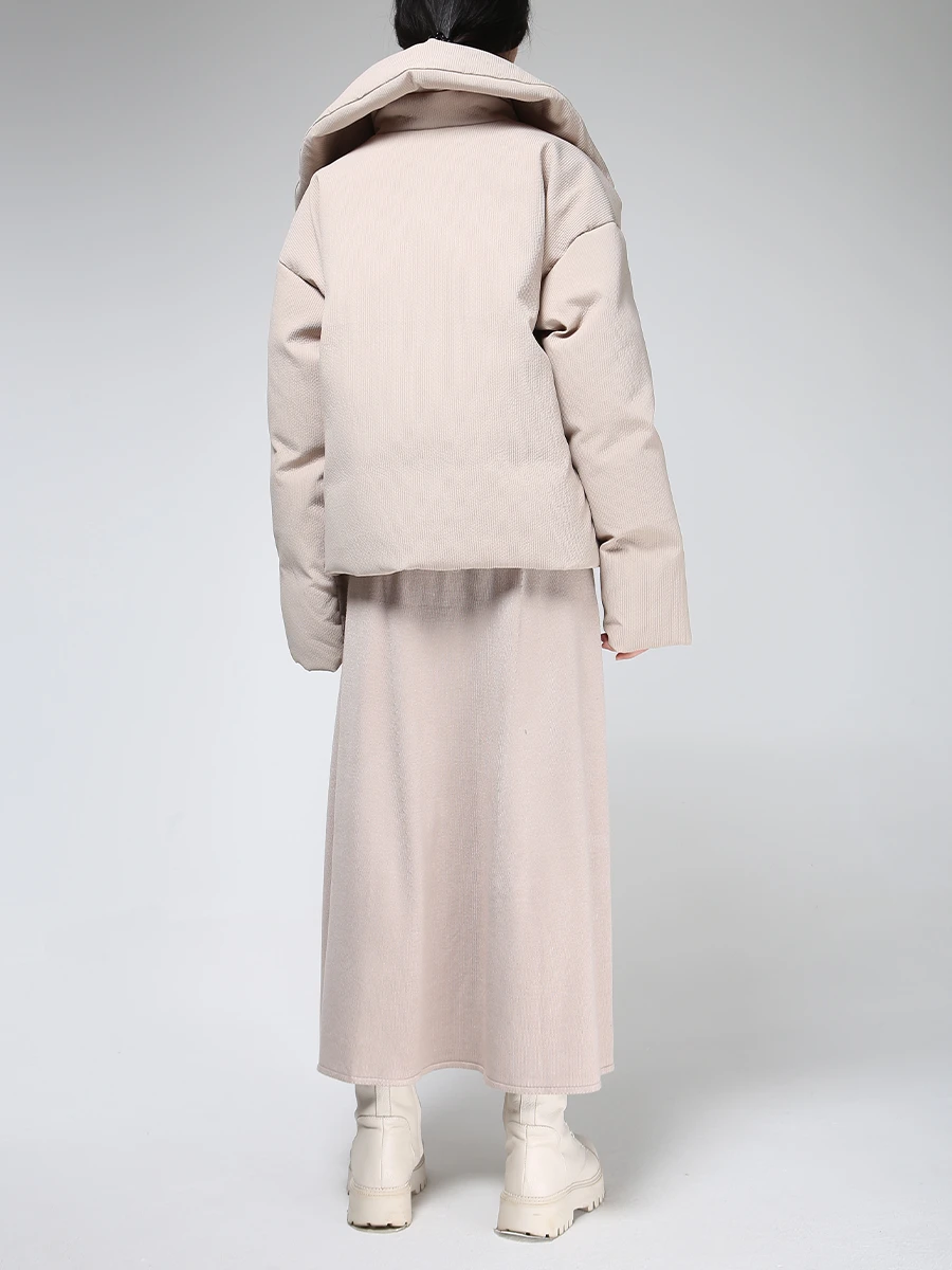 Пуховик вельветовый