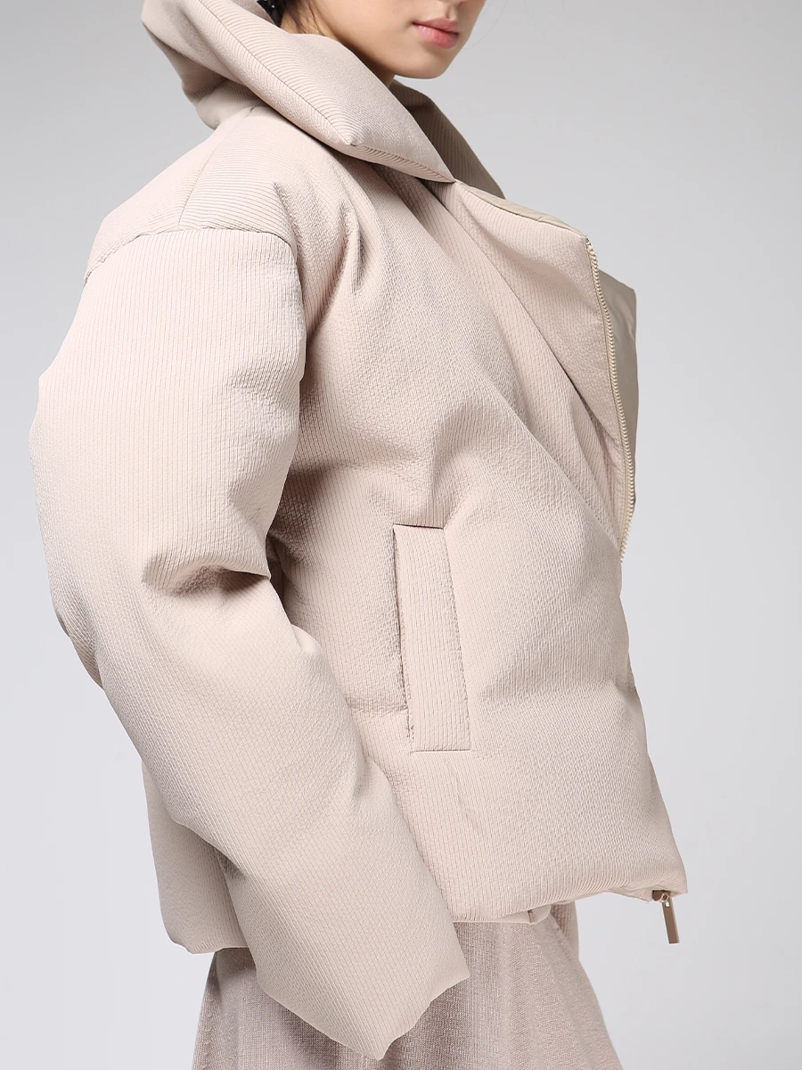 Пуховик вельветовый