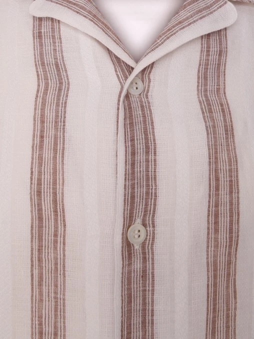 Рубашка Easy Fit льняная BRUNELLO CUCINELLI